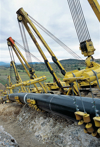 Pipeline between the Caspian Sea and the Mediterranean